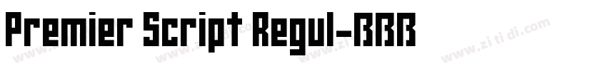 Premier Script Regul字体转换